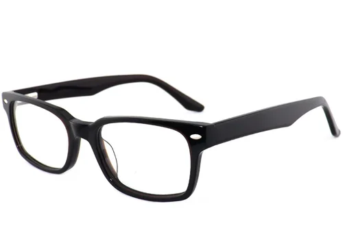 Lunettes rectangulaires en acétate brun #BS2012-3920