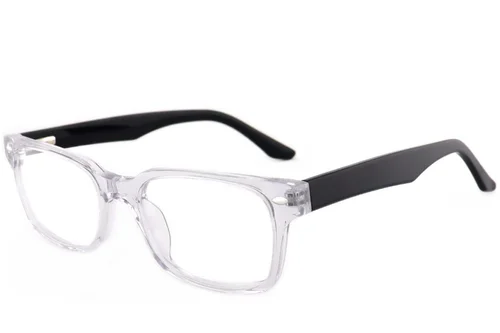 Verres rectangulaires en acétate transparent #BS2012-3921