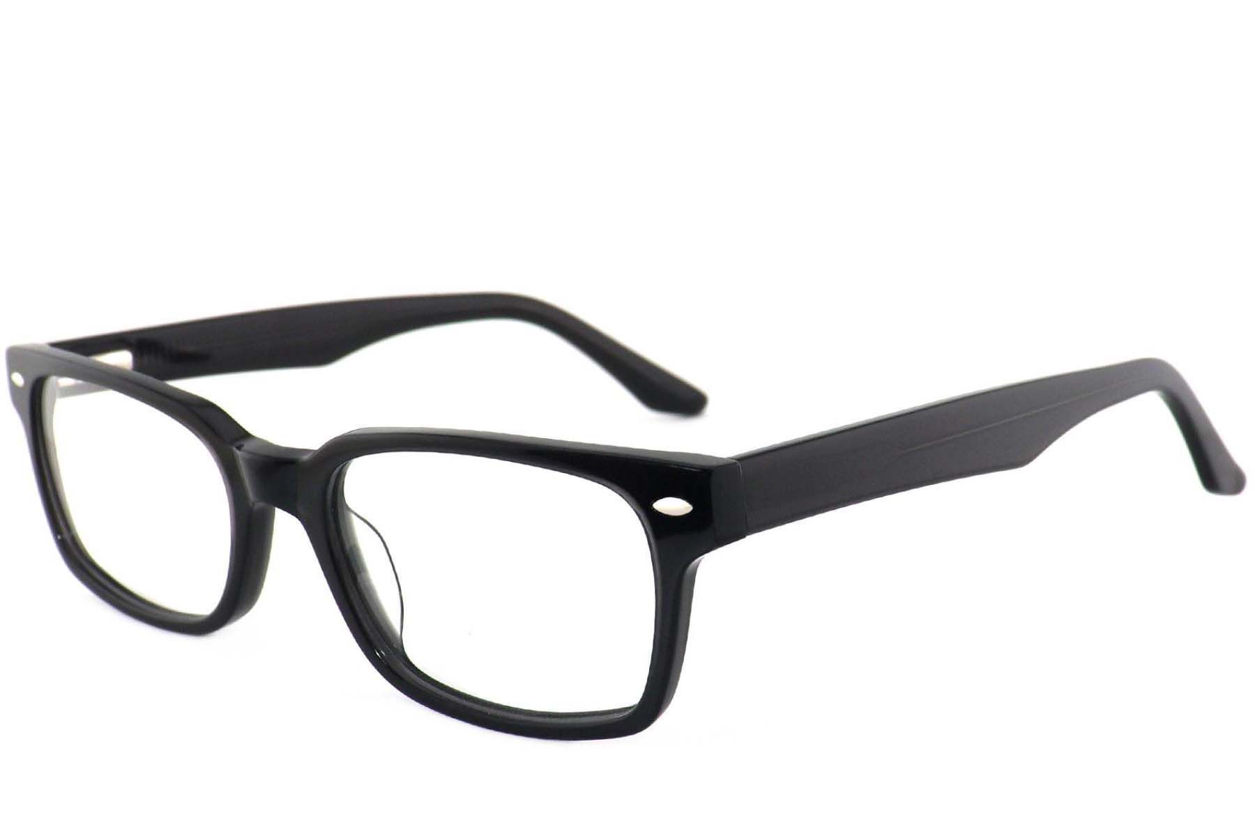 Lunettes rectangulaires en acétate gris #BS2012-3922