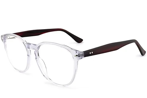 Verres ovales en acétate transparent #BS2012-3933