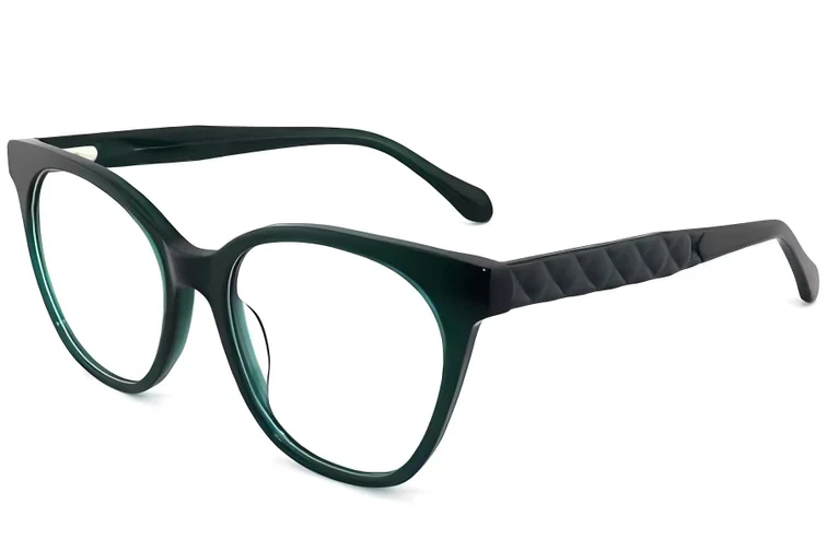 Lunettes en acétate vert papillon #BS2012-3937