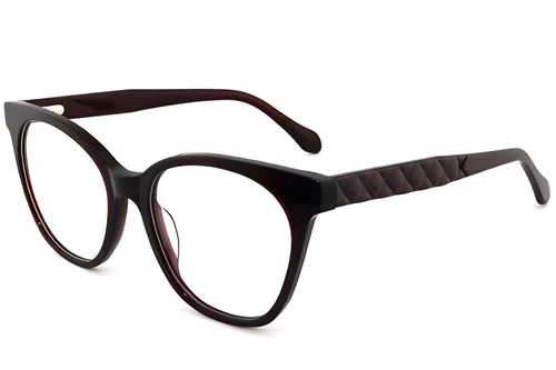 Lunettes papillon en acétate rouge #BS2012-3938