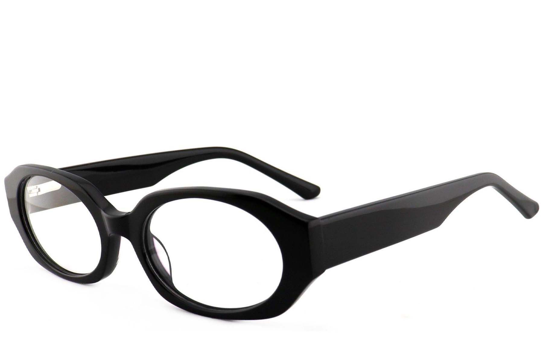 Geometric Black Acetate Glasses #BS2012-3939