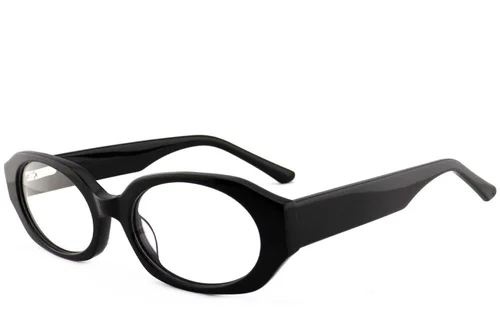 Lunettes géométriques en acétate noir #BS2012-3939