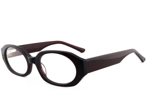 Lunettes géométriques en acétate rouge #BS2012-3940