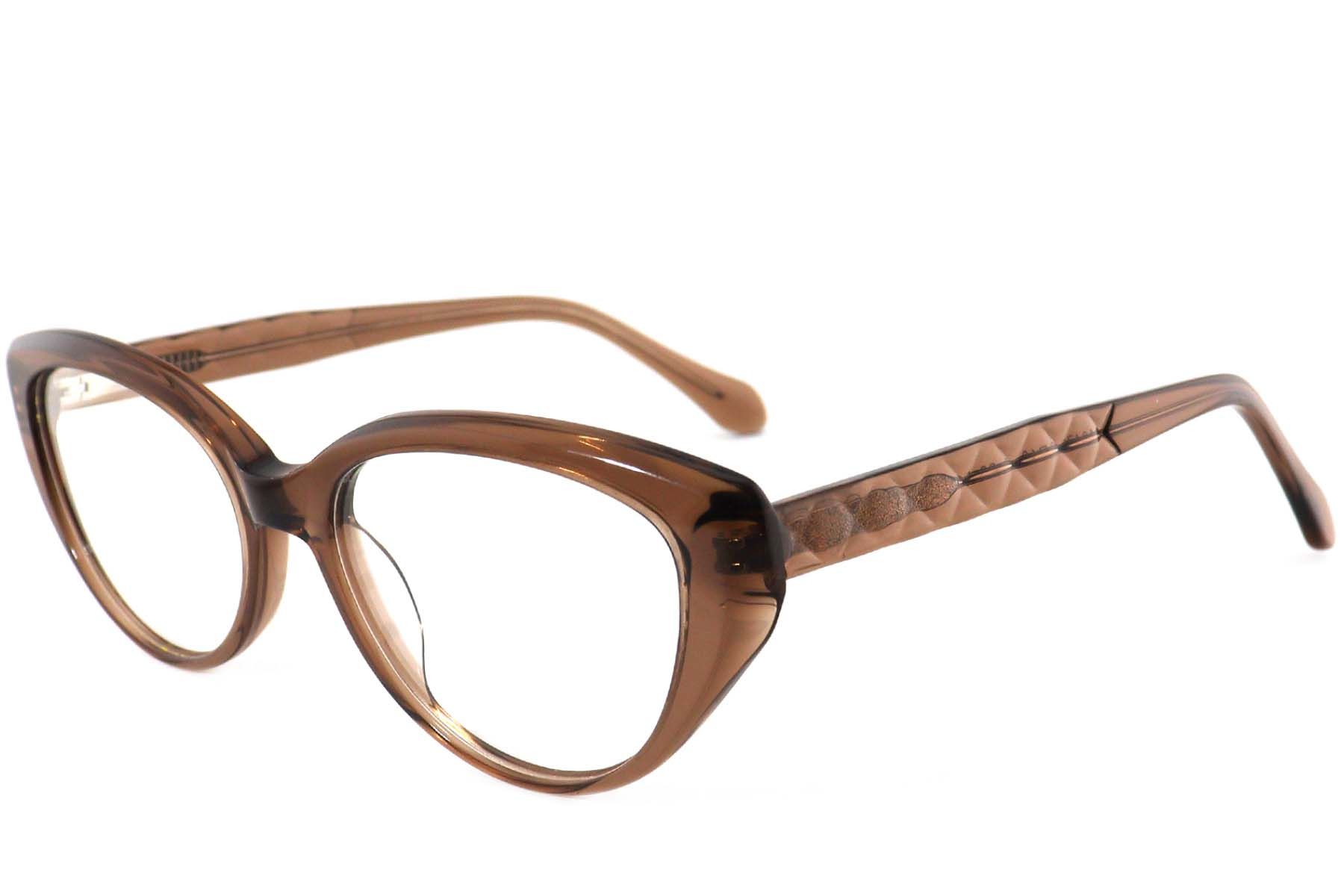 Lunettes papillon en acétate brun #BS2012-3946