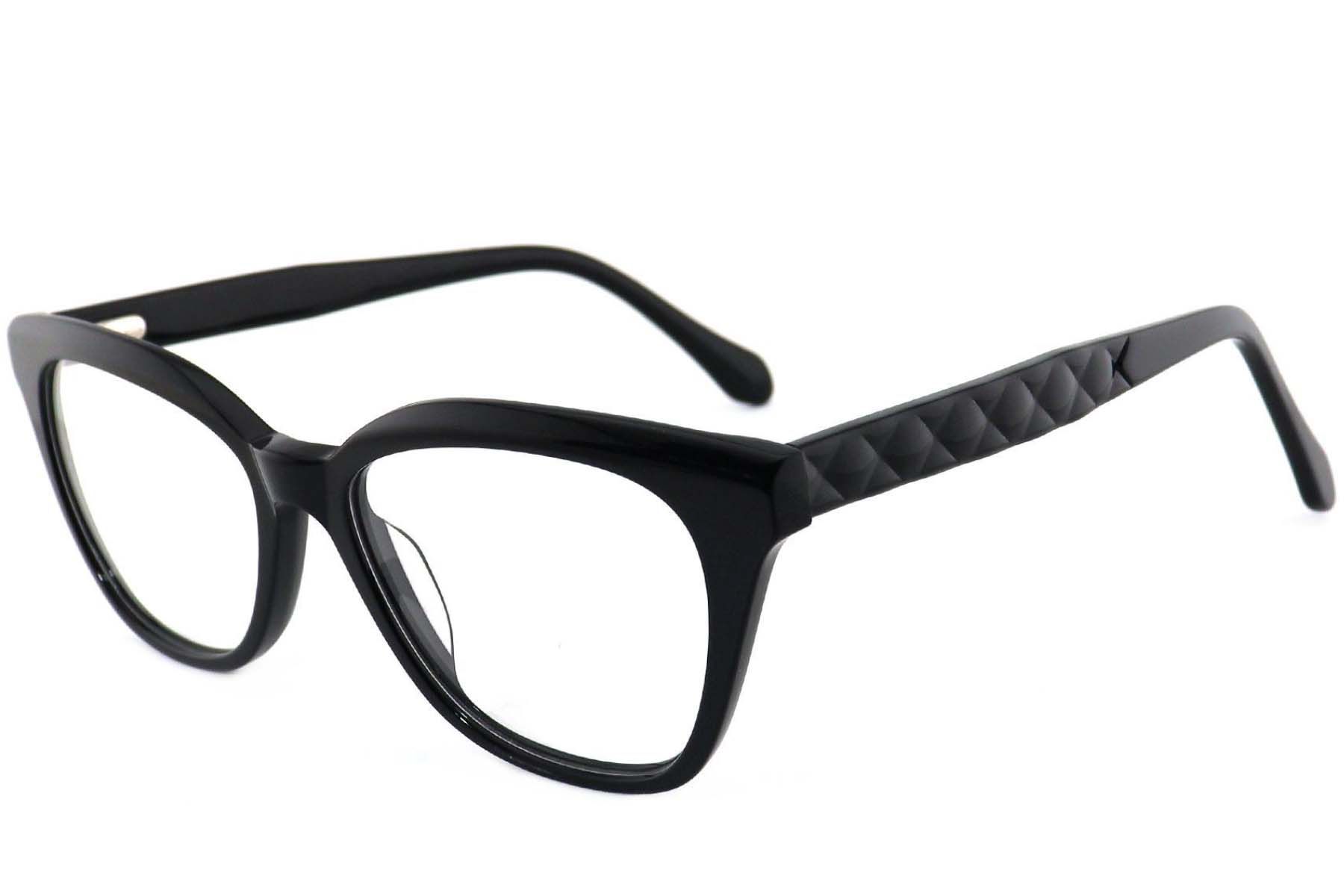 Butterfly Black Acetate Glasses #BS2012-3954