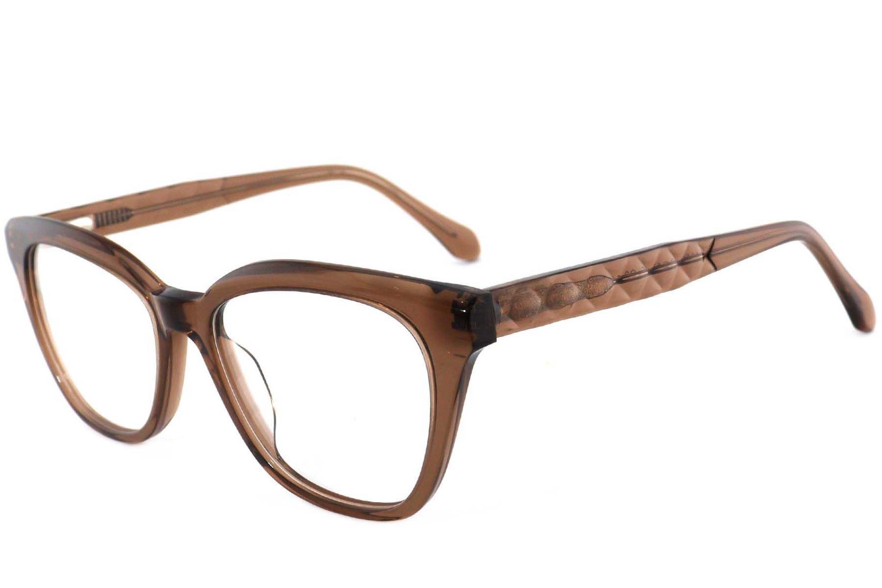 Lunettes papillon en acétate brun #BS2012-3956