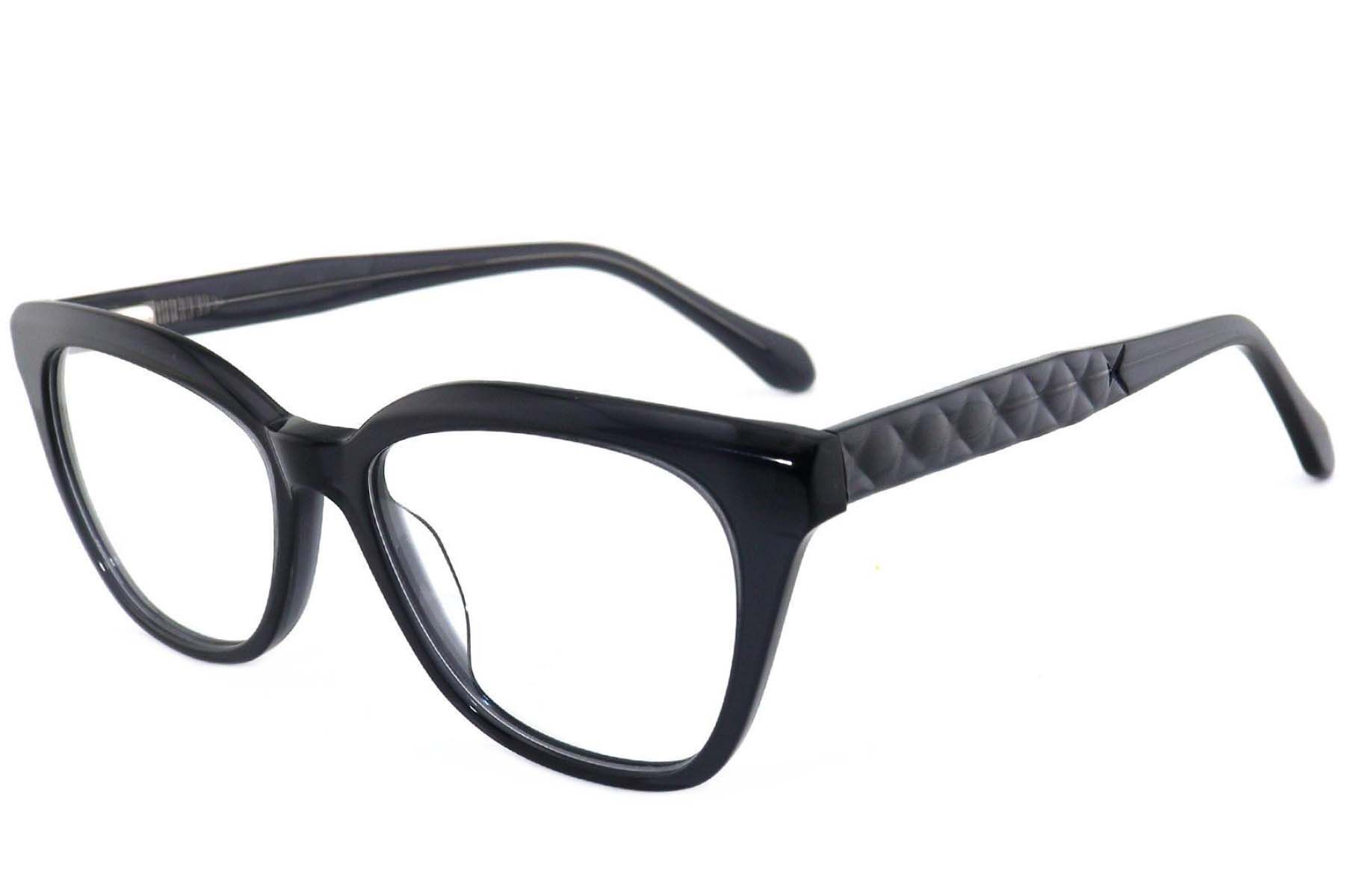 Lunettes en acétate gris papillon #BS2012-3957