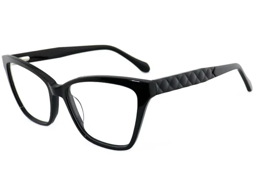 Lunettes papillon en acétate noir #BS2012-3959