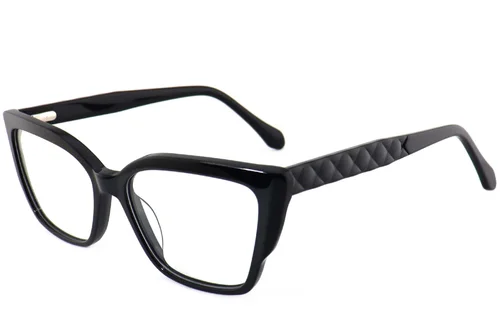 Lunettes papillon en acétate noir #BS2012-3964