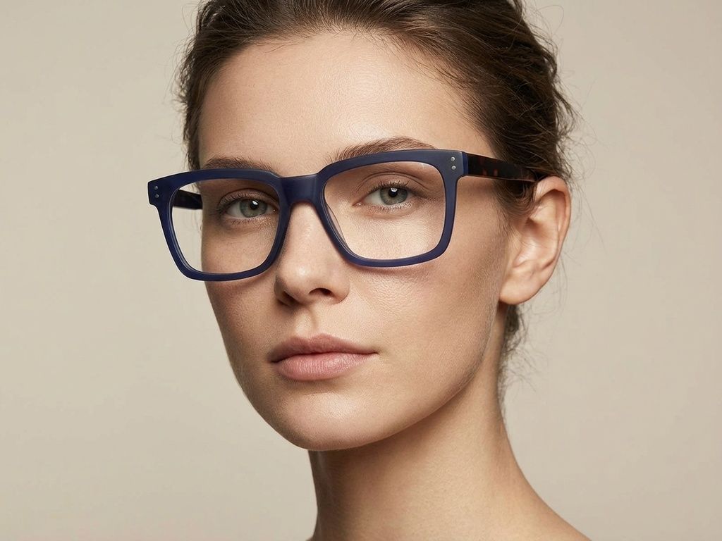 Vasos rectangulares de acetato azul #BS2012-3978
