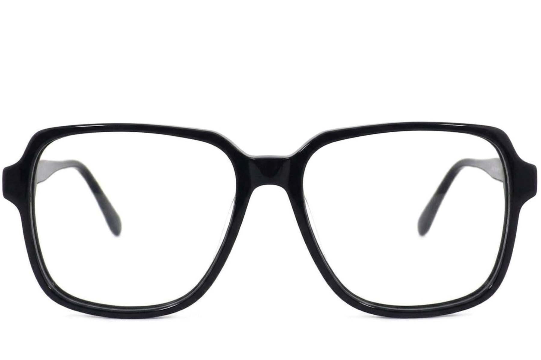 Vasos rectangulares de acetato negro #BS2012-3979