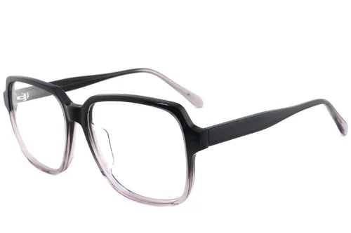 Lunettes rectangulaires en acétate gris #BS2012-3983