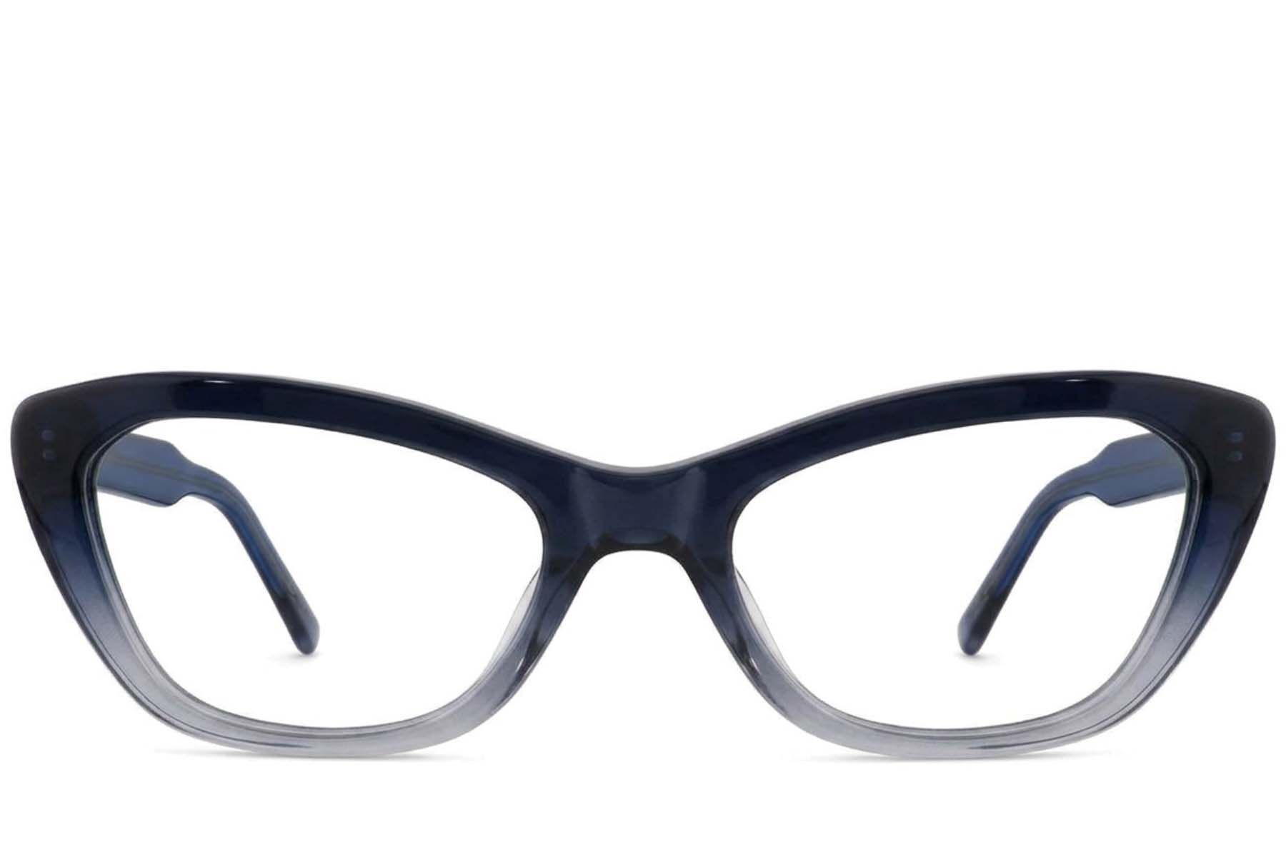 Lunettes en acétate bleu papillon #BS2012-3993