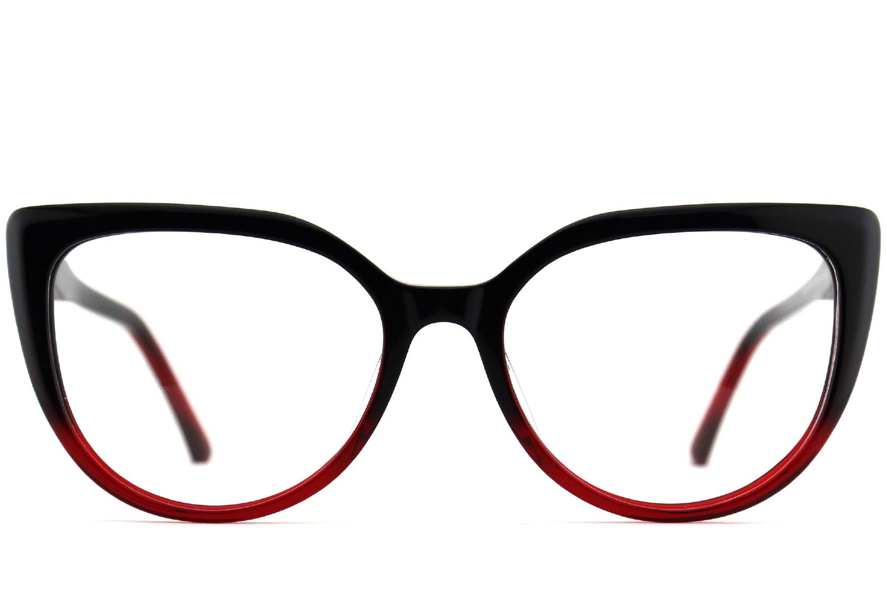 Butterfly Red Acetate Glasses #BS2012-3997