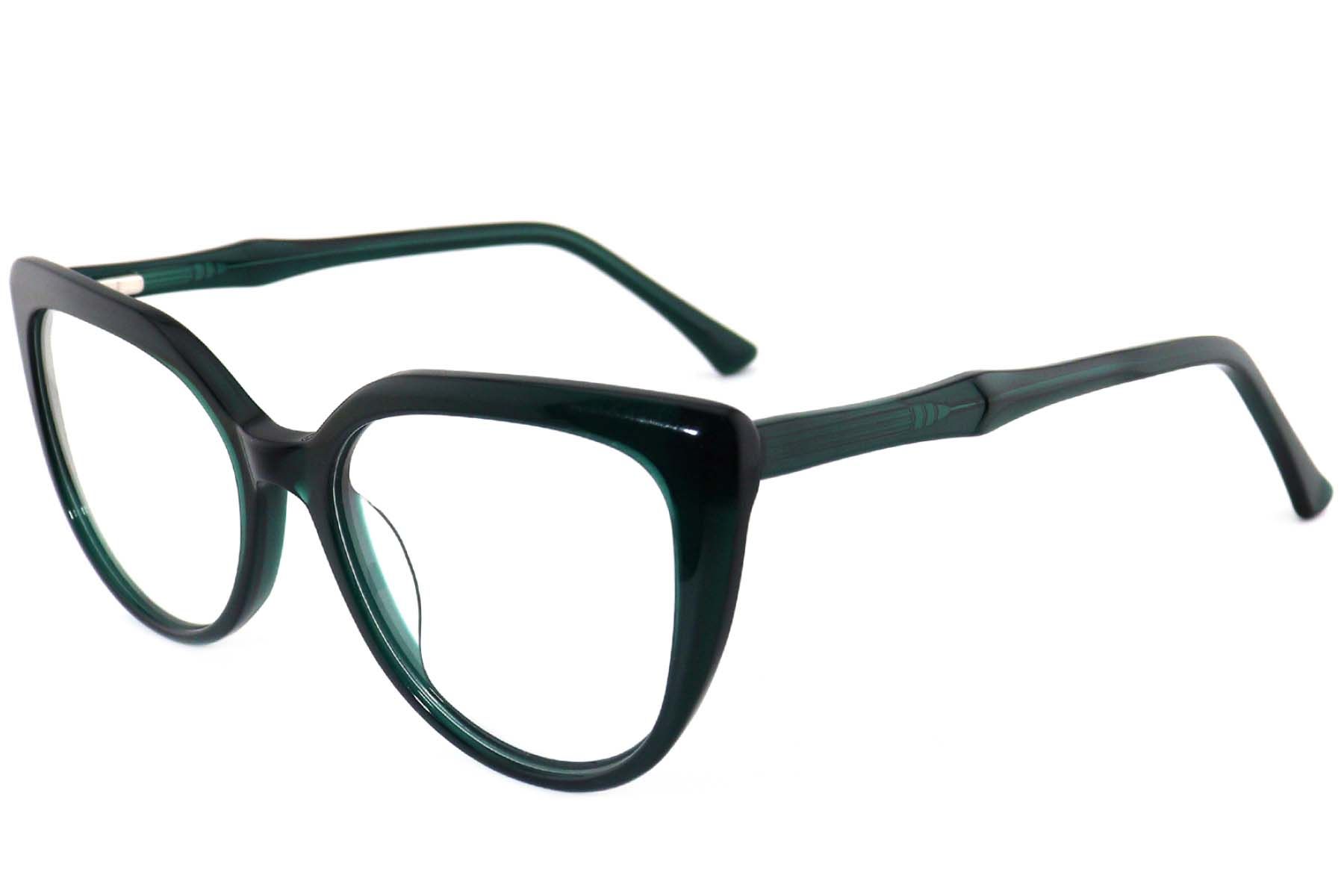 Lunettes en acétate vert papillon #BS2012-3998