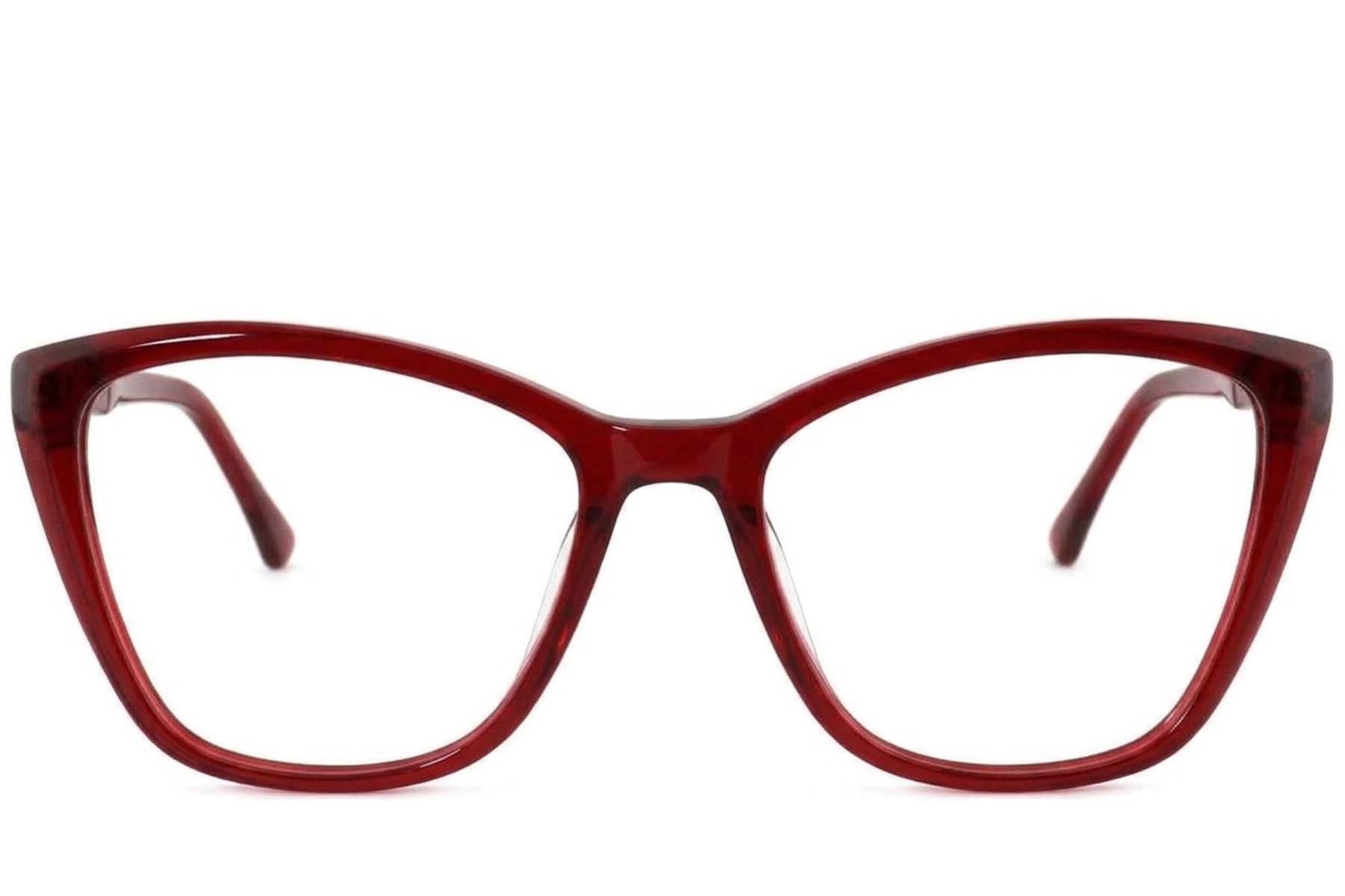 Butterfly Red Acetate Glasses #BS2012-4010