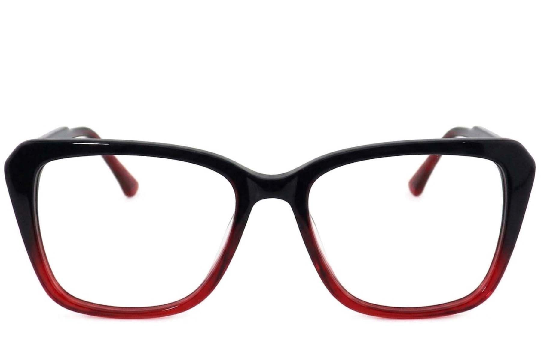 Vasos rectangulares de acetato rojo #BS2012-4018