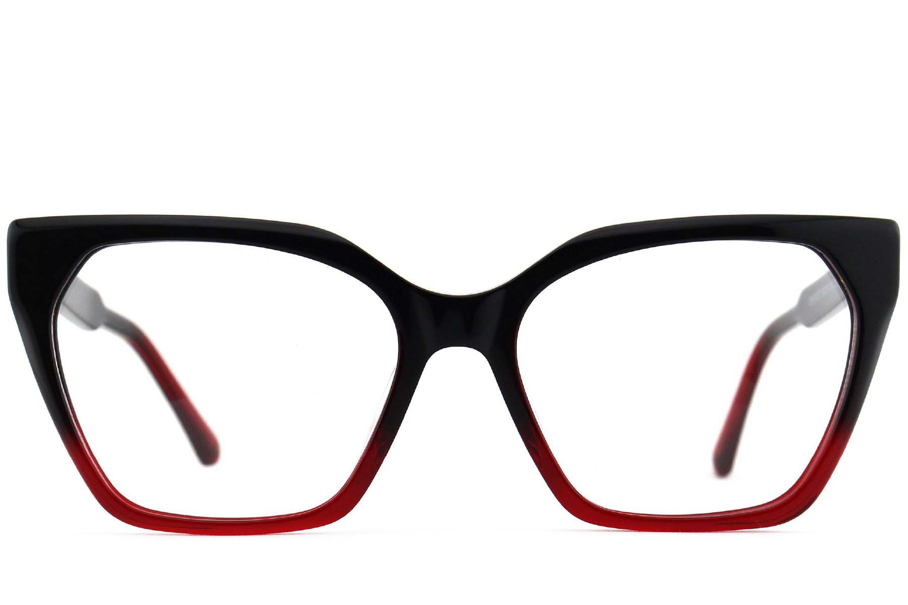 Butterfly Red Acetate Glasses #BS2012-4023