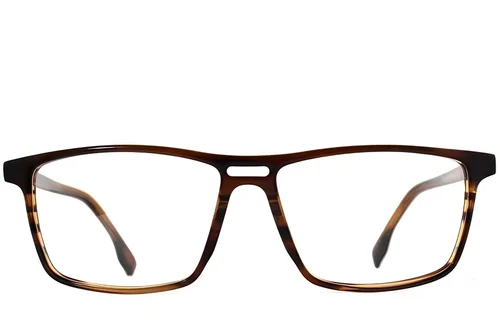 Lunettes aviateur en acétate marron #BS2012-4024