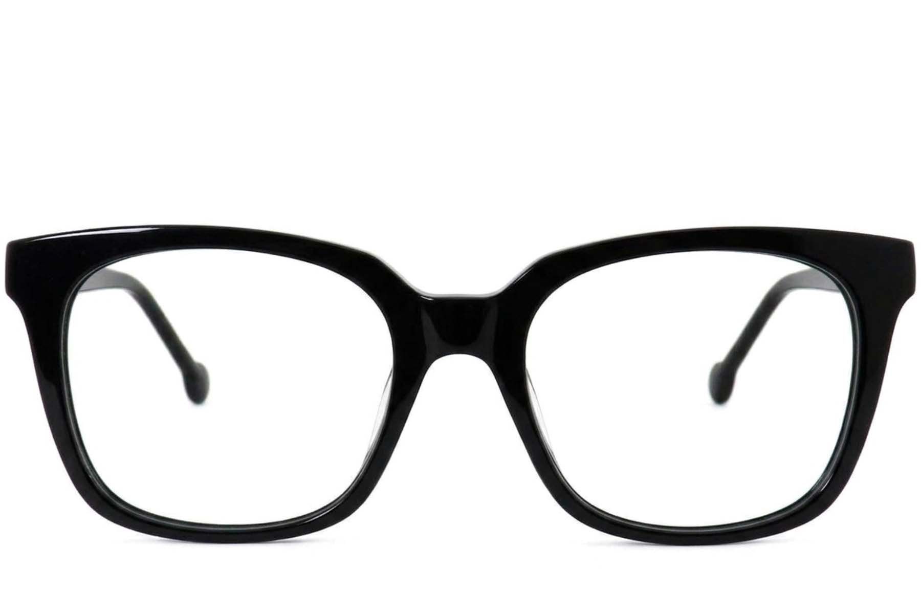 Vasos rectangulares de acetato negro #BS2012-4030