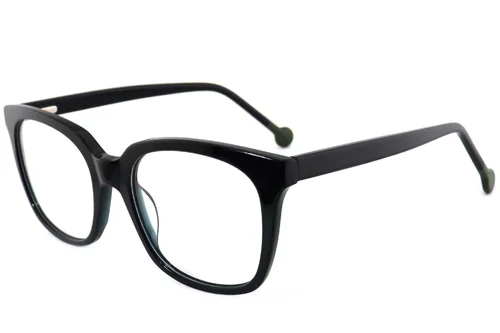 Verres rectangulaires en acétate vert #BS2012-4031