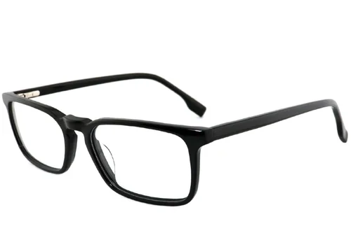 Lunettes rectangulaires en acétate noir #BS2012-4035
