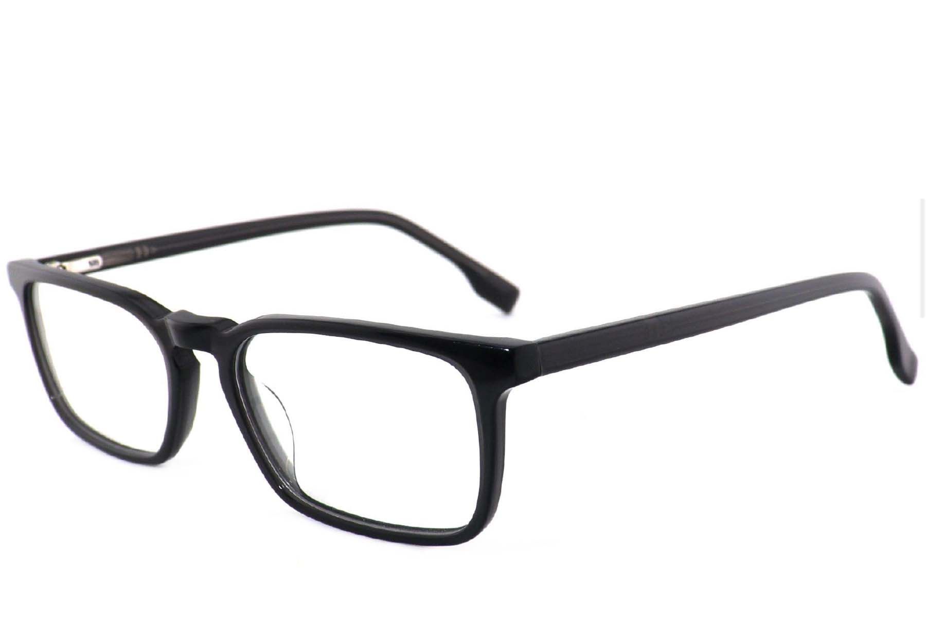 Rectangular Grey Acetate Glasses #BS2012-4037