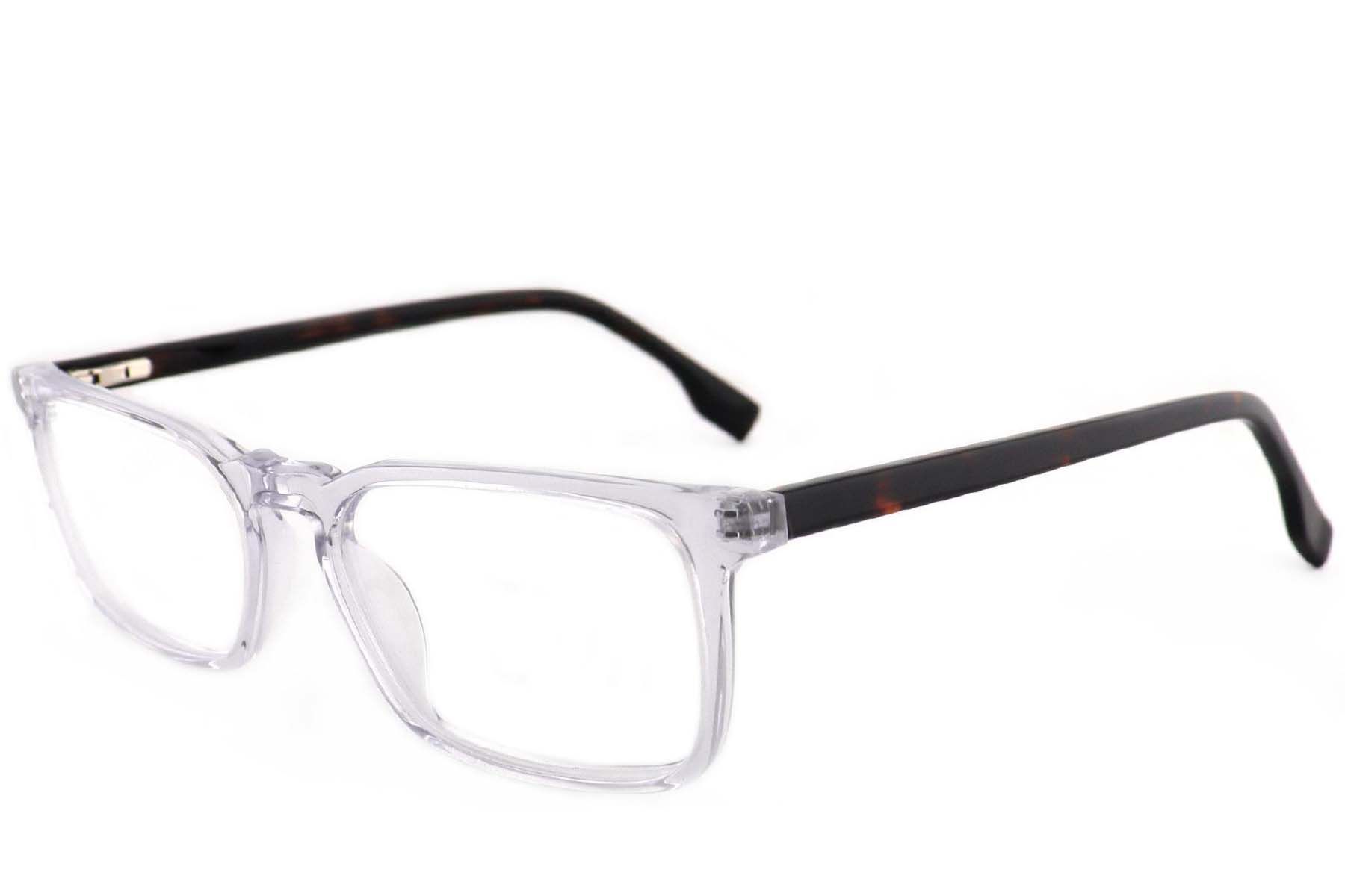 Rectangular Transparent Acetate Glasses #BS2012-4038