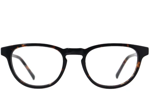 Lunettes ovales en acétate écaille de tortue #BS2012-4041