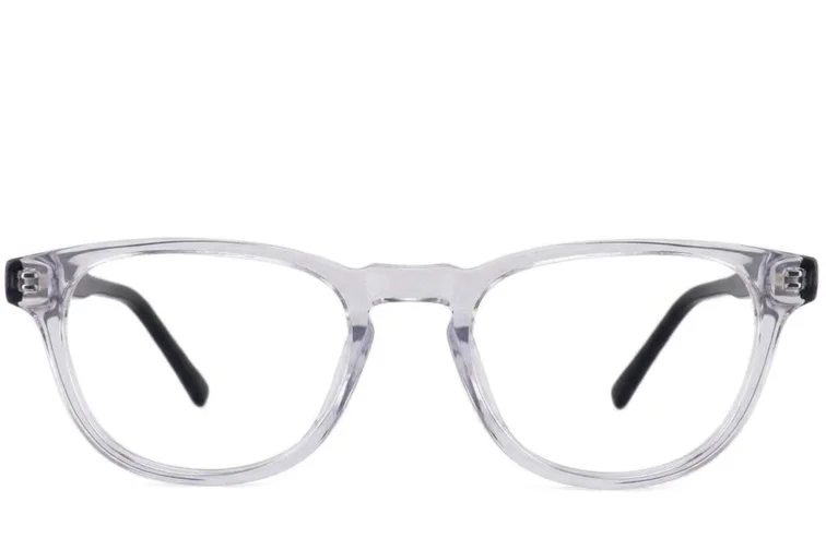 Oval Transparent Acetate Glasses #BS2012-4042
