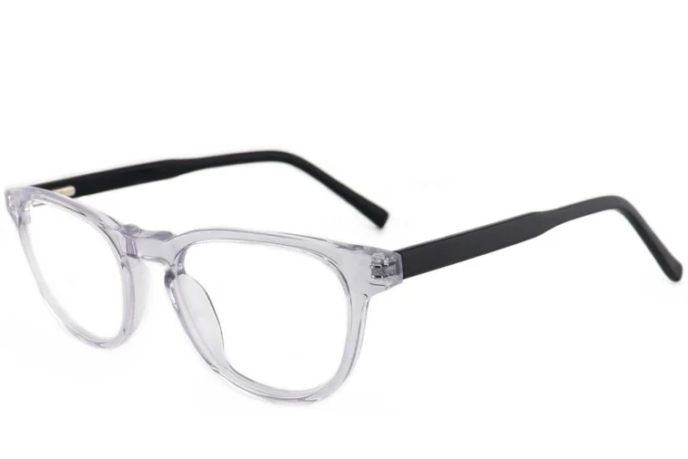 Ovale, transparente Acetatgläser #BS2012-4042