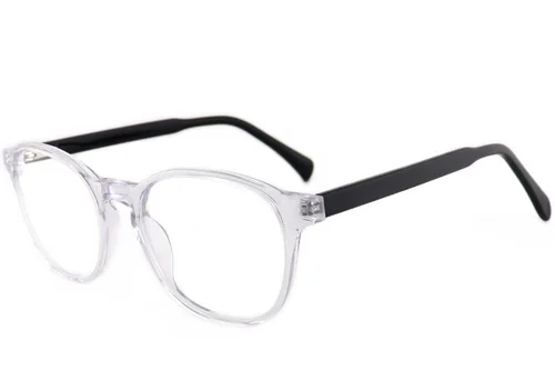 Verres ovales en acétate transparent #BS2012-4049