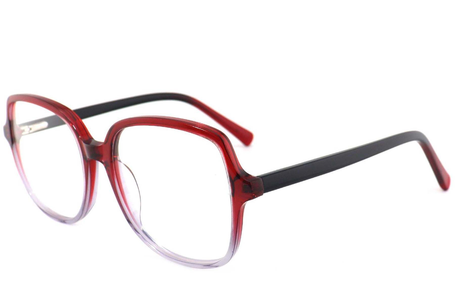Butterfly Red Acetate Glasses #BS2012-4063