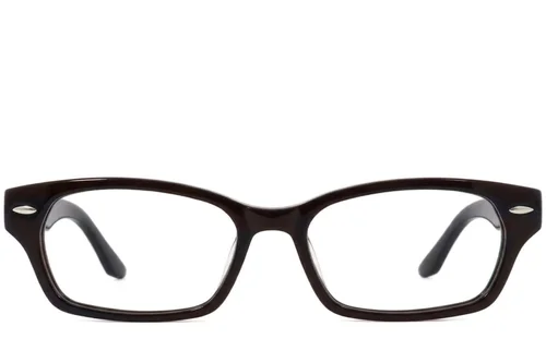 Rectangular Brown Acetate Glasses #BS2012-4082