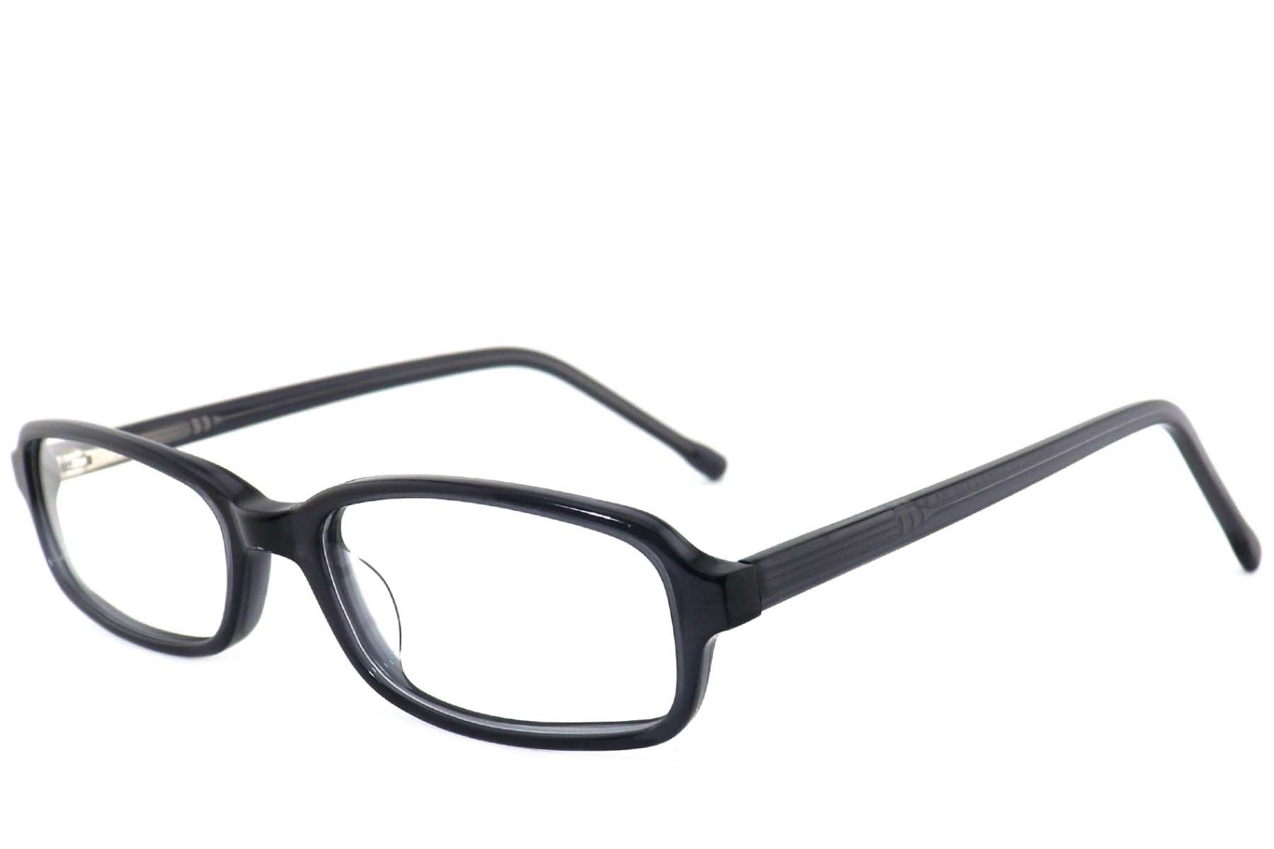 Rectangular Grey Acetate Glasses #BS2012-4089