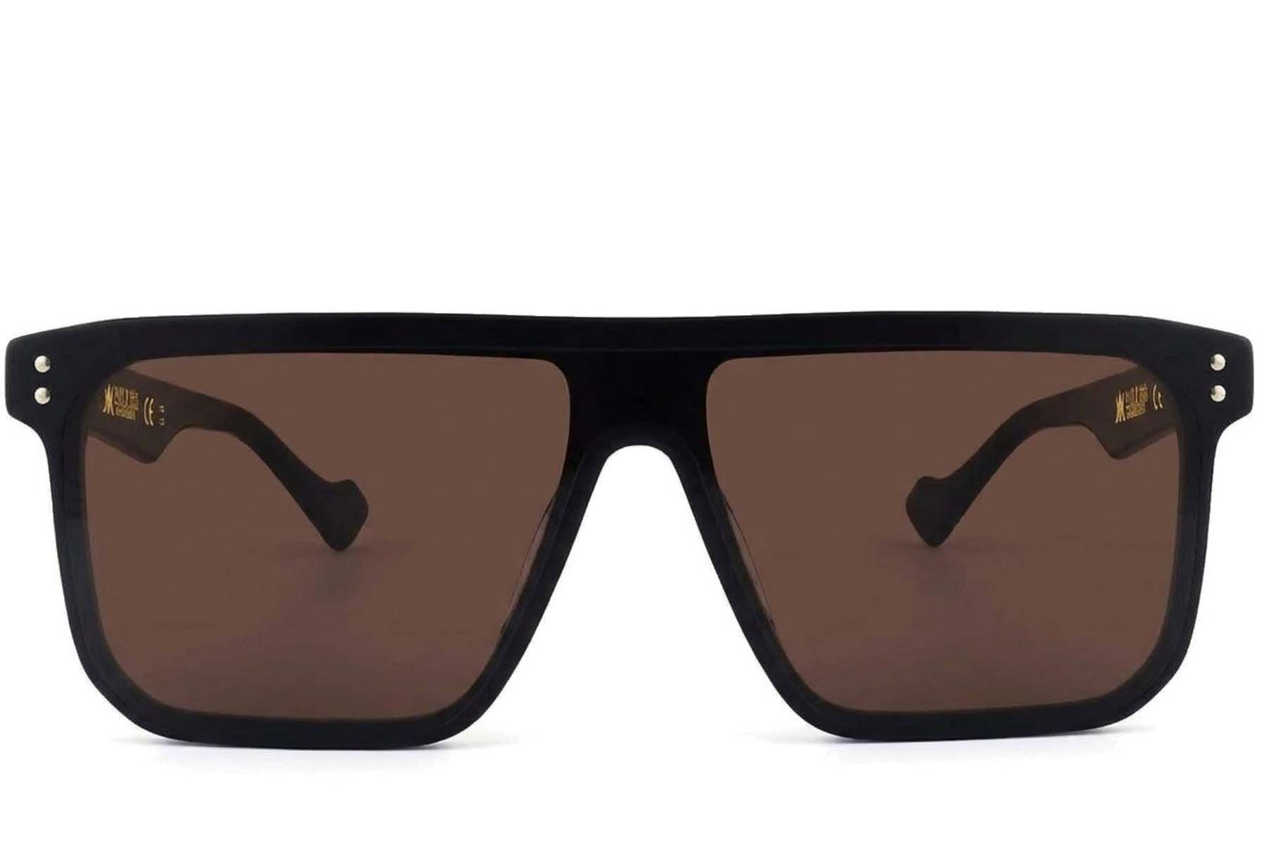 Aviator-Sonnenbrille aus blauem Acetat #BS2012-4115