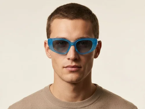 Butterfly Blue Acetate Sunglasses #BS2012-4131