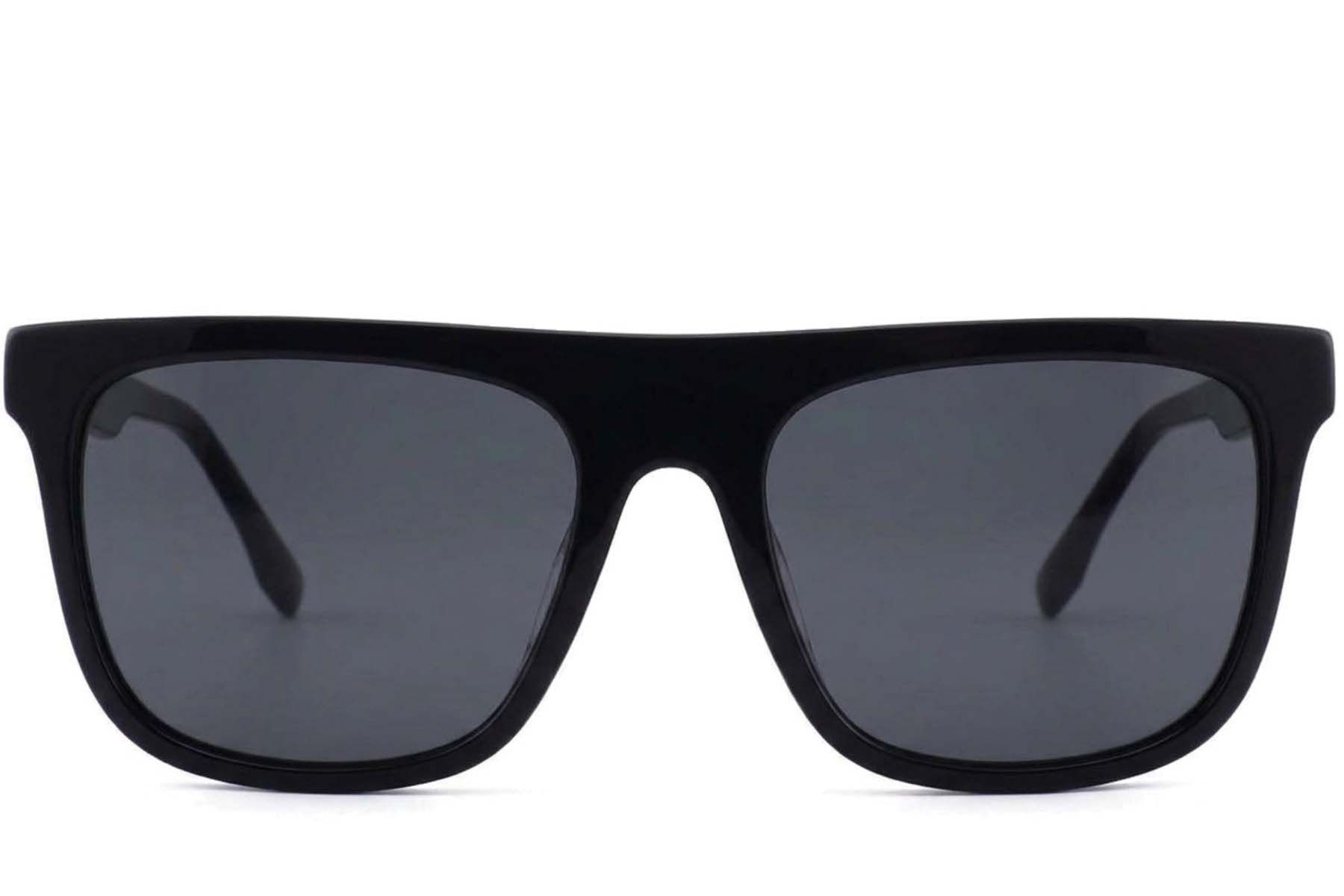 Schwarze Aviator-Sonnenbrille aus Acetat #BS2012-4137
