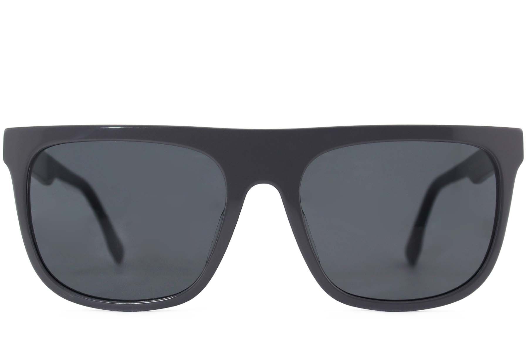 Aviator zonnebril van grijs acetaat #BS2012-4138