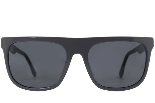 Lunettes de soleil aviateur en acétate gris #BS2012-4138