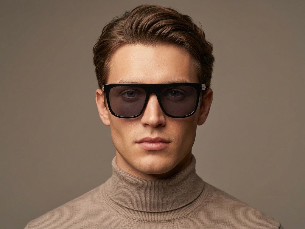 Aviator-Sonnenbrille aus grünem Acetat #BS2012-4139