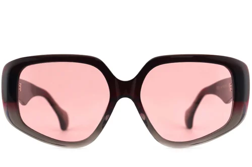 Lunettes de soleil papillon en acétate rouge #BS2012-4144
