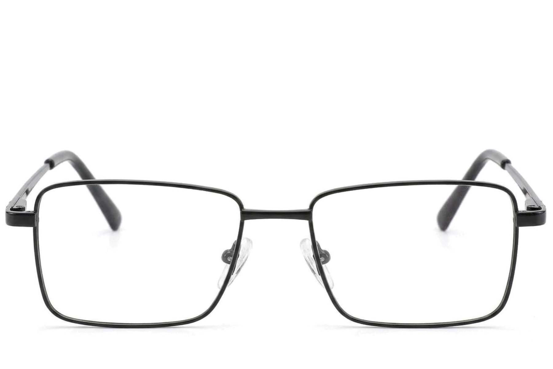 Rectangular Black Metal Glasses #BS2012-4167