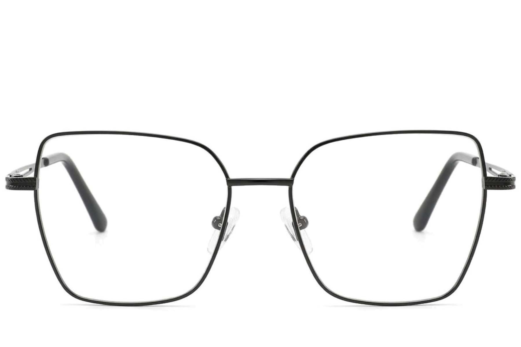 Gafas de metal negro con forma de mariposa #BS2012-4187
