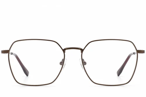 Geometrische Kupfermetallbrille #BS2012-4200