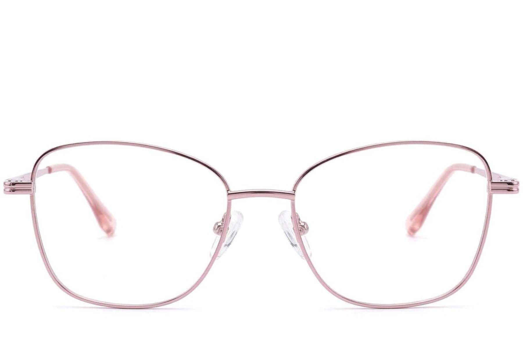 Gafas metálicas rosas con mariposa #BS2012-4228