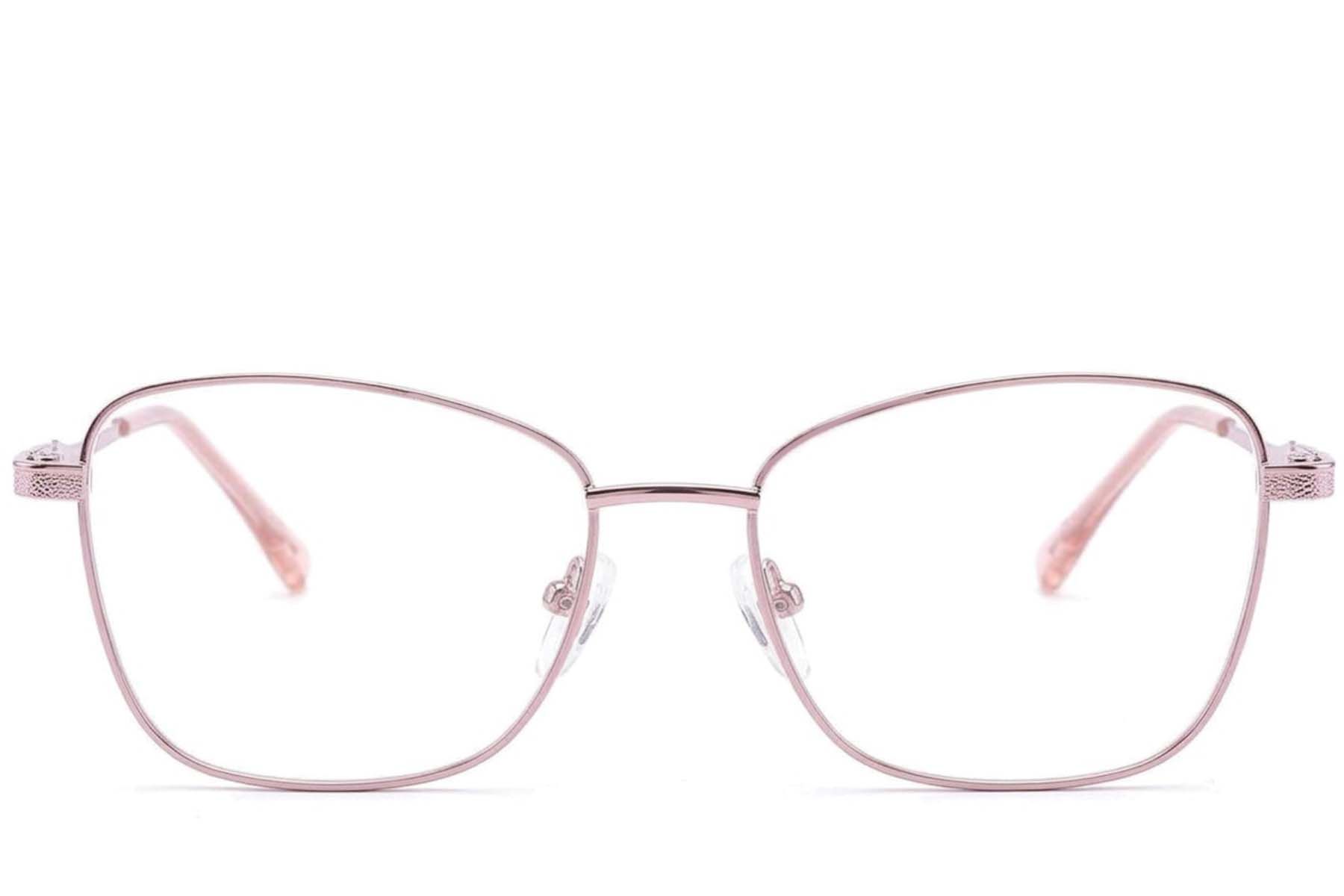 Gafas metálicas rosas con mariposa #BS2012-4234
