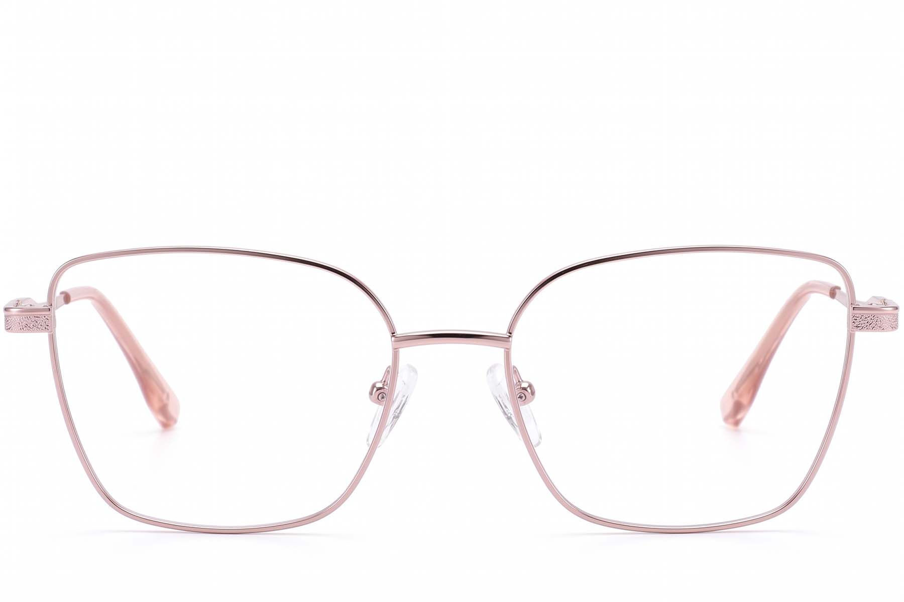 Gafas metálicas rosas con mariposa #BS2012-4240